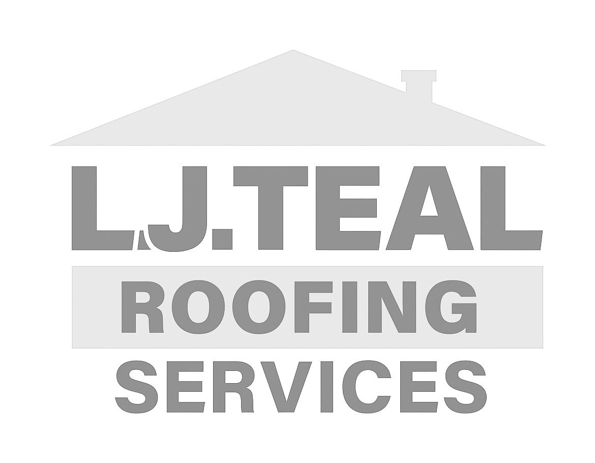 l j teal roofing services logo upscaled transparent light greyscale